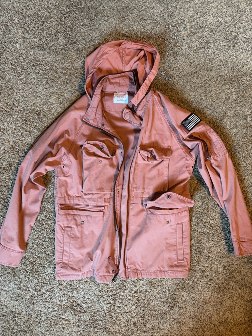 Urban Outfitters Rose Mauve Quilted Jacket